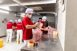 dây chuyền sản xuất dồi sụn hiện đại
