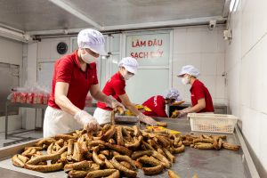 dây chuyền sản xuất dồi sụn hiện đại