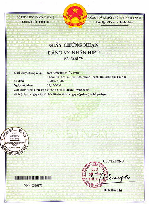 GIẤY ĐĂNG KÝ NHÃN HIỆU