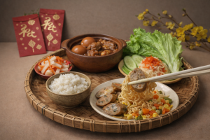 dồi sụn trộn mì