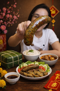 Ăn dồi sụn ngon