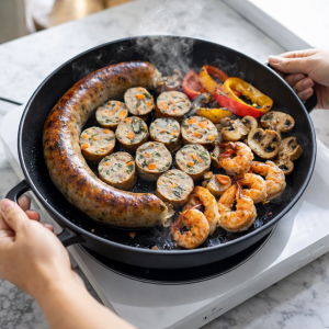 tiệc nướng với dồi sụn