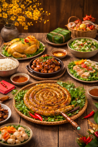 đóng gói dồi sụn DOSUN làm quà biếu Tết