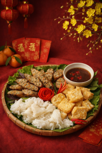 dồi sụn nướng vàng giòn chuẩn vị Hà Nội