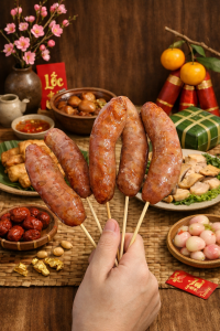 lạp xưởng tươi DOSUN đóng gói bảo quản lạnh