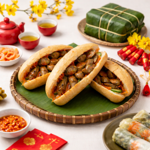 dồi sụn kẹp bánh mì