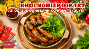 bán dồi sụn dịp Tết