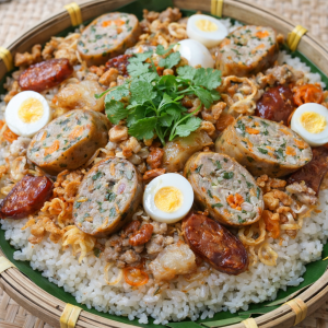 Xôi ăn đêm nóng hổi