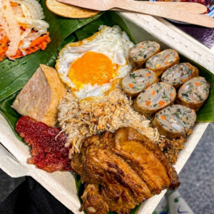 Hộp xôi ăn sáng nhiều topping