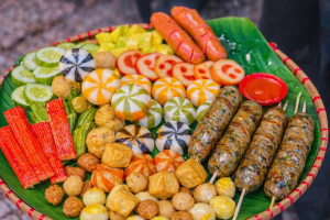 Dồi sụn làm món ăn vặt