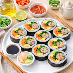 cuộn cơm dồi sụn tại nhà