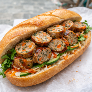 bánh mì dồi sụn kẹp dồi sụn DOSUNFOOD