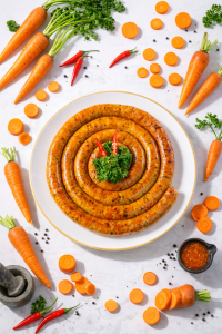 cà rốt cắt hạt lựu làm dồi sụn