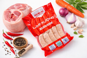 lạp xưởng tươi DOSUN đóng gói