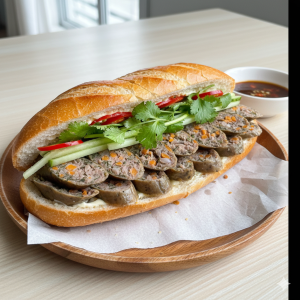 bánh mì dồi sụn chuẩn vị để kinh doanh